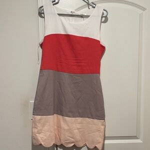 Color block medium dress